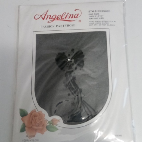 Pantyhose Lot Patterned Rhinestones Black, White and Nude - Picture 7 of 7